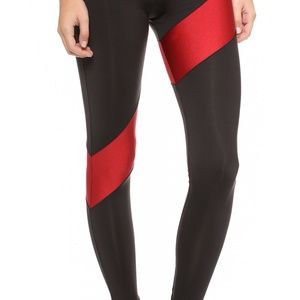 Norma Kamali Spliced Diagonal Leggings